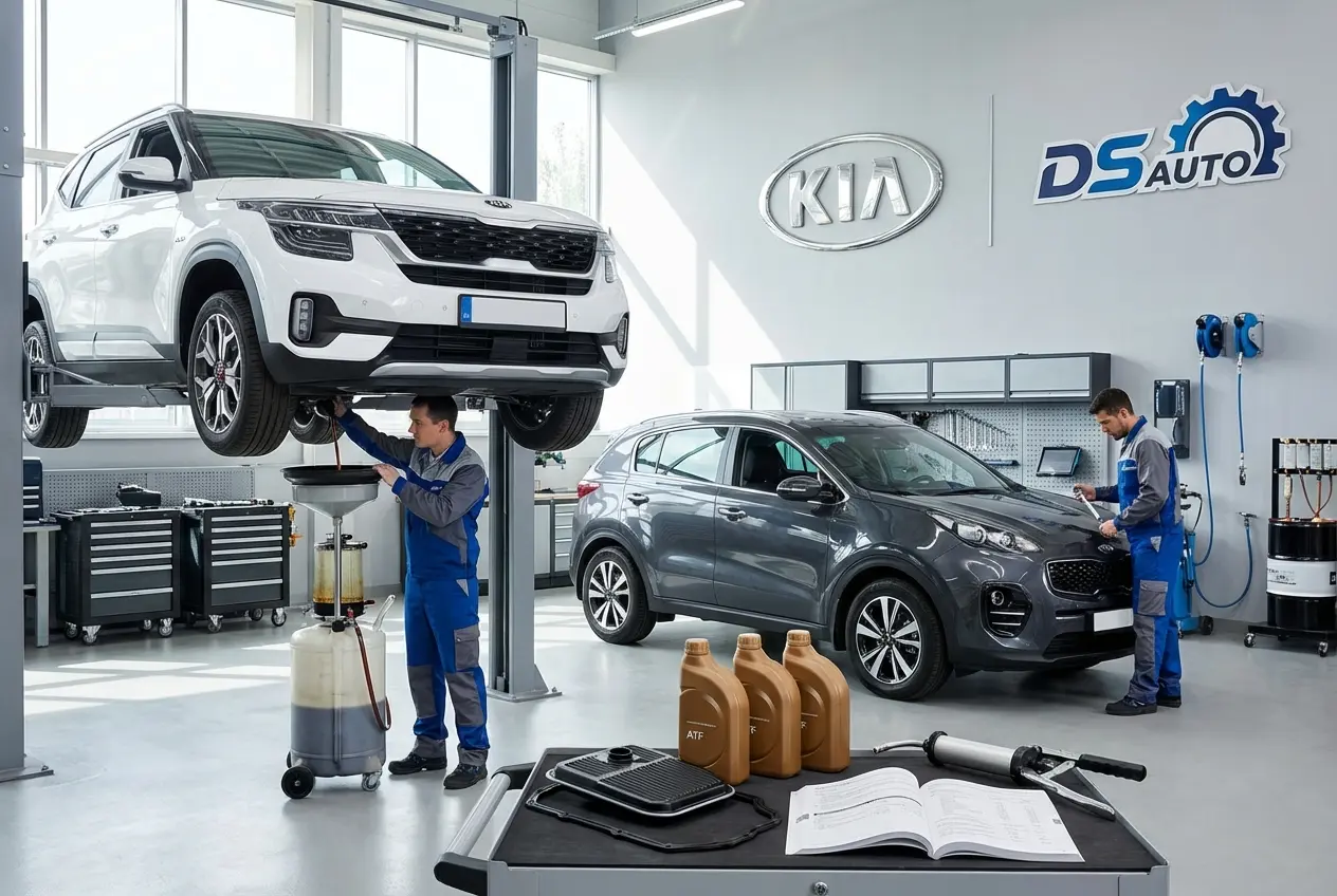 Аппаратная замена масла в АКПП KIA в автосервисе DS Auto в Жуковском
