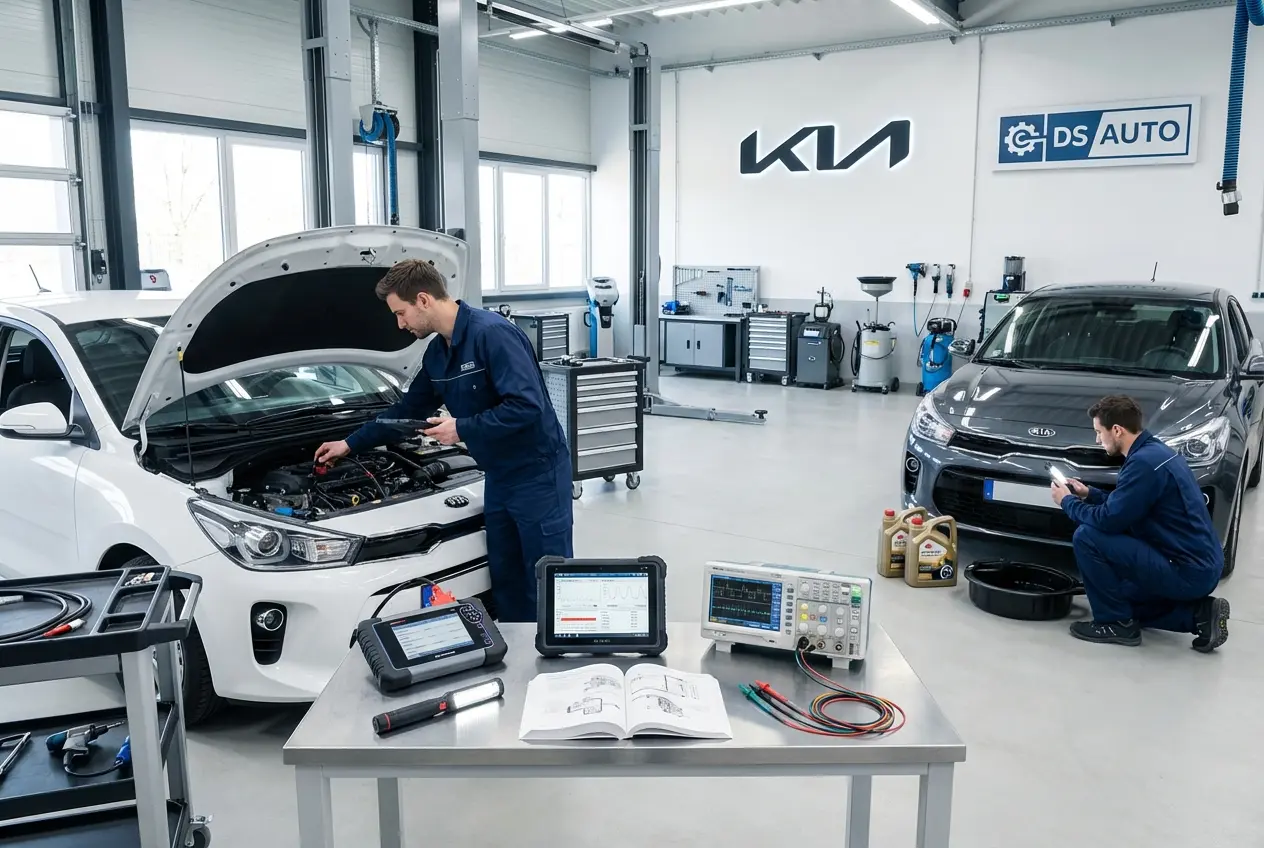 Проверка ДВС Kia в автосервисе DS Auto в Жуковском
